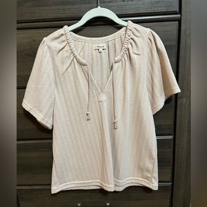 Madewell blush knit top- small